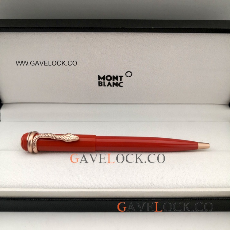 Red Montblanc Heritage Collection Rouge Et Noir Special Edition Ballpoint Pen